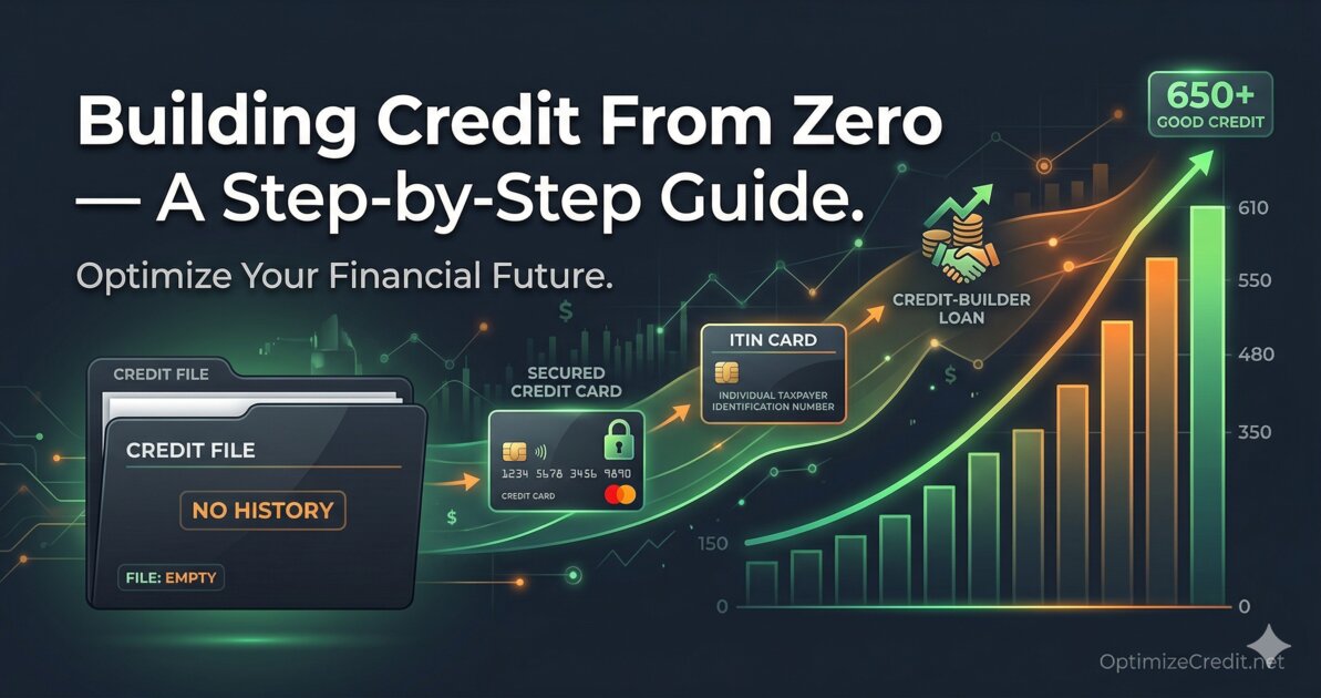 Step-by-step roadmap for building credit from scratch with no prior history