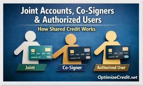 Diagram showing how shared credit accounts affect both account holders scores